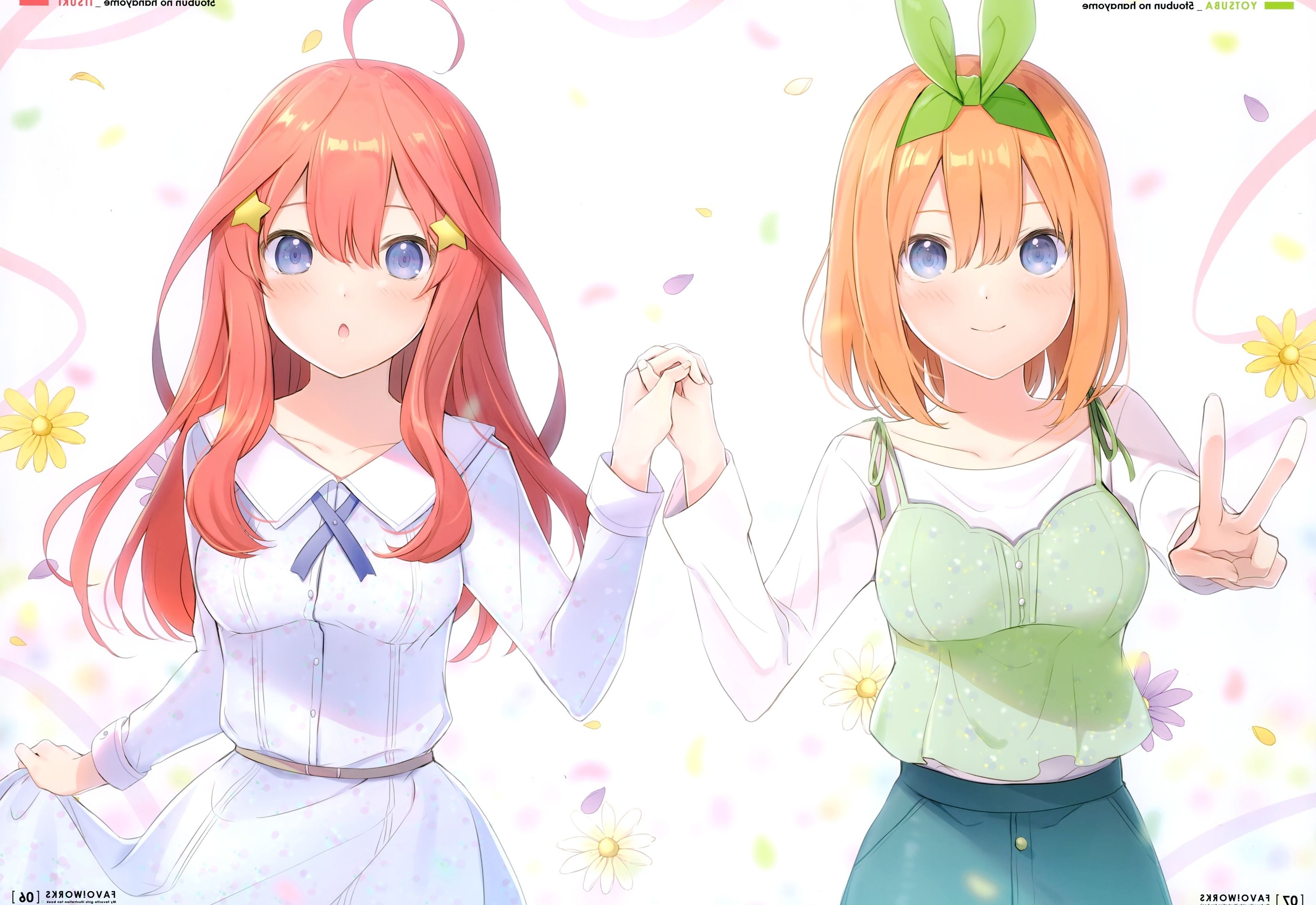 Wallpaper Dress, Redhead, 5 Toubun No Hanayome, Nakano Itsuki, Nakano Yotsuba