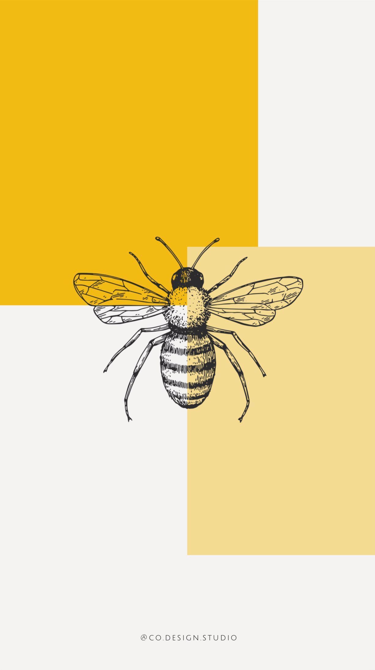 wallpaper #iphone #graphicdesign #yellow #mustard #bee #honey. Yellow wallpaper, Yellow aesthetic, Cute wallpaper
