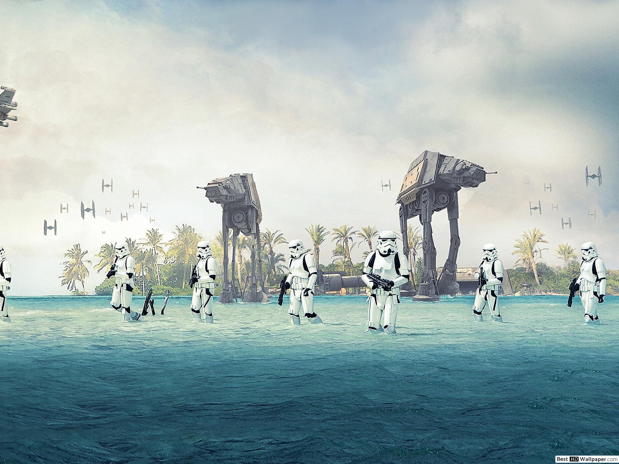 Stormtrooper With AT AT Walker Of Star Wars HD Wallpaper Download