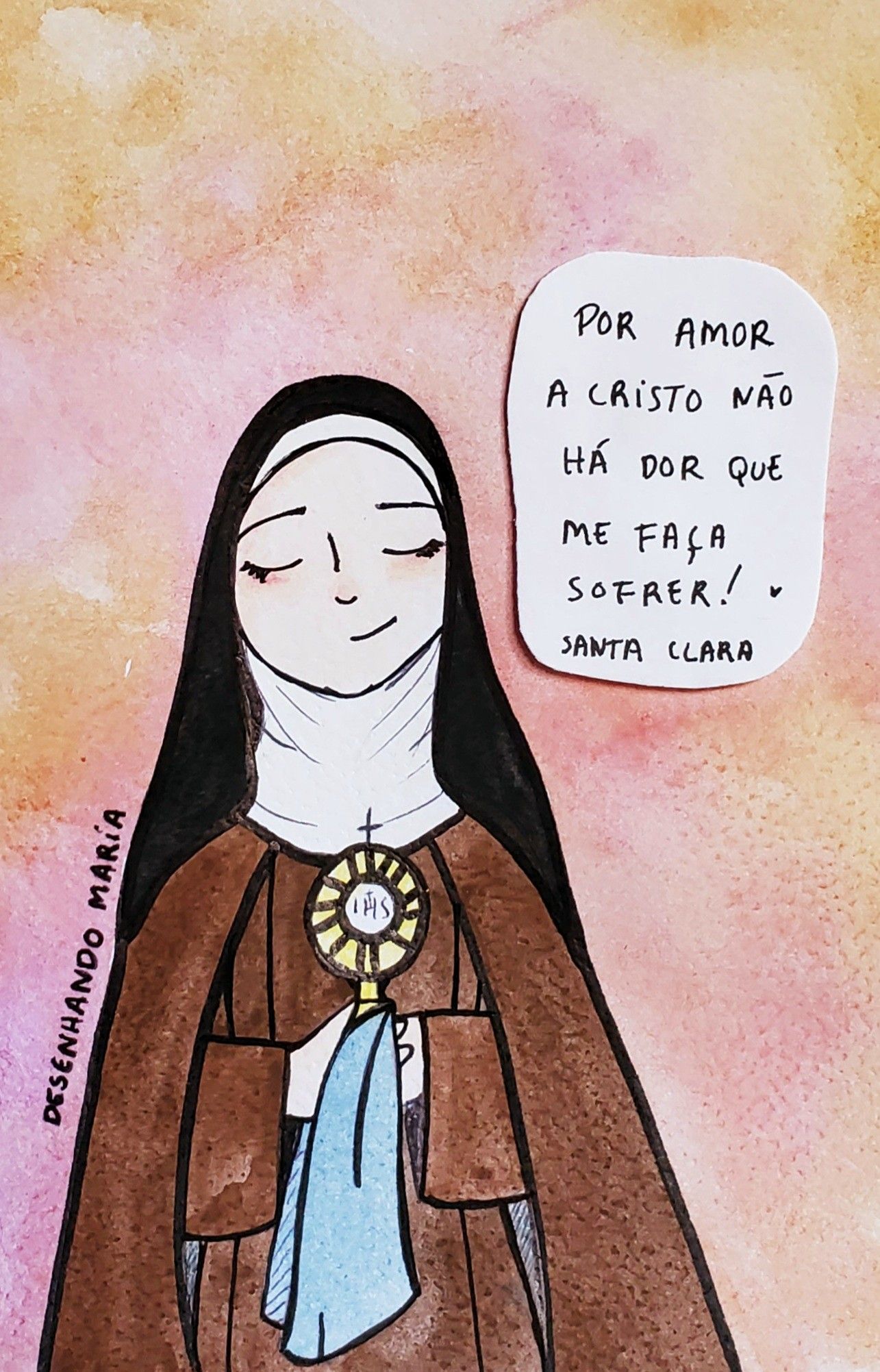 Wallpaper Desenhando Maria