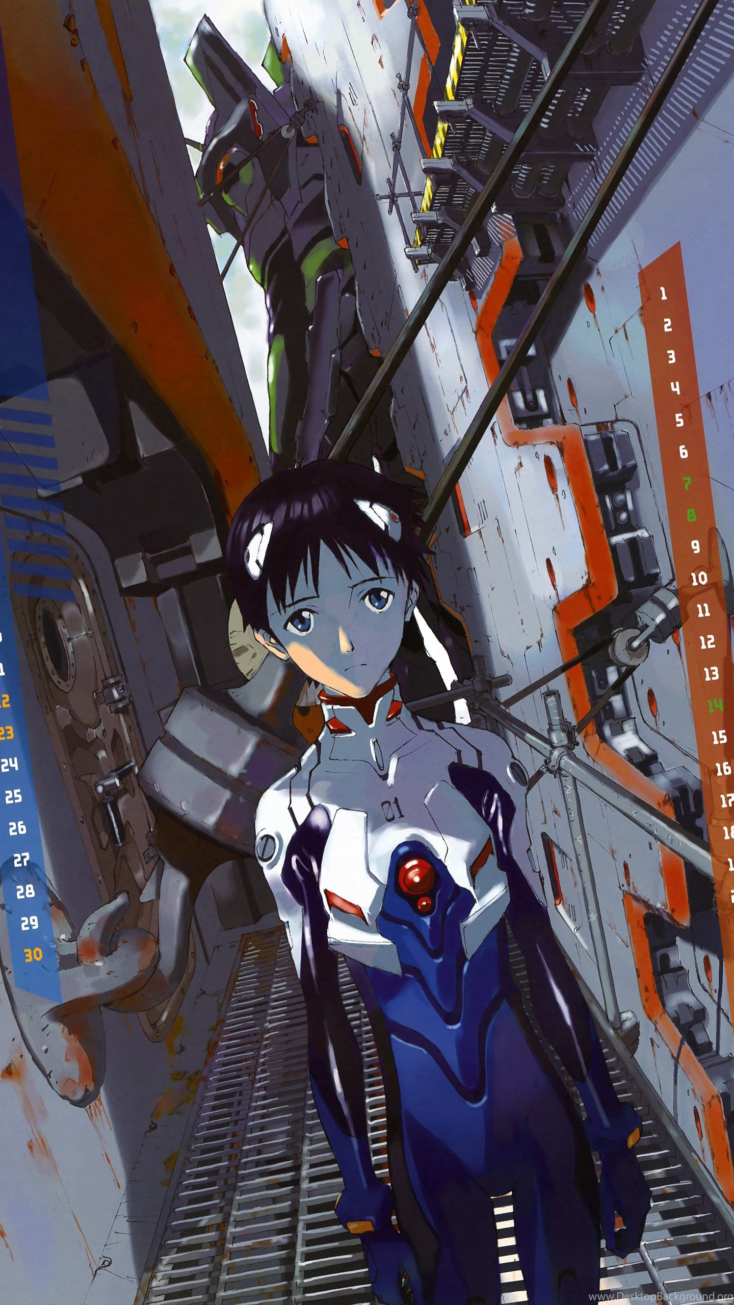 Neon Genesis Evangelion Calendar Manga EVA Unit 01 Wallpaper. Desktop Background