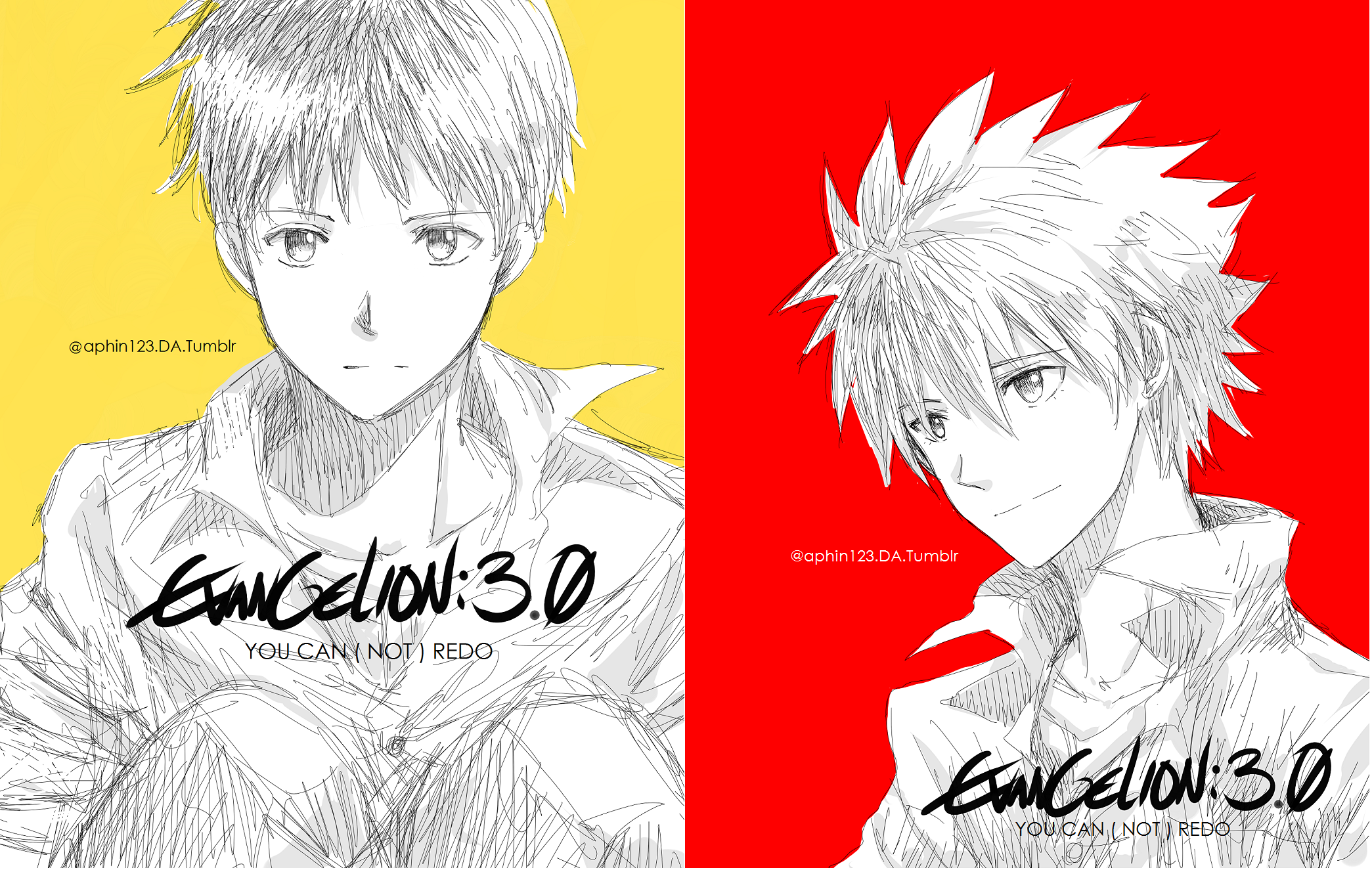 Wallpaper, Neon Genesis Evangelion, anime boys, Ikari Shinji, Nagisa Kaworu, manga, Rebuild of Evangelion 2089x1325
