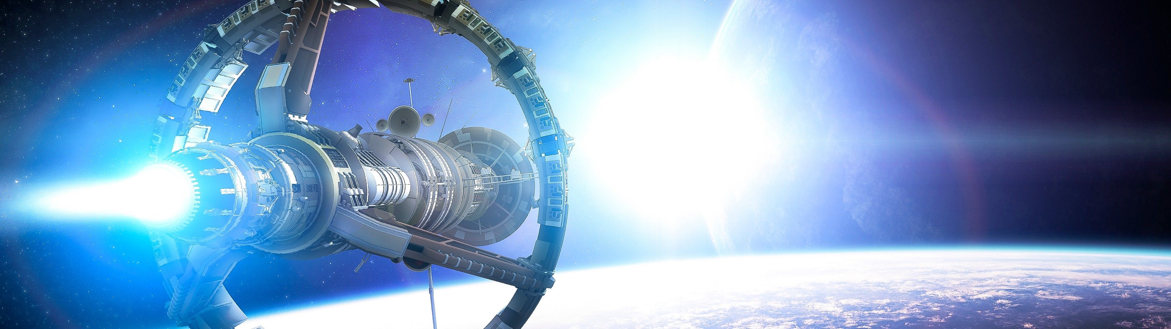 space, Stanford Torus Wallpaper HD / Desktop and Mobile Background