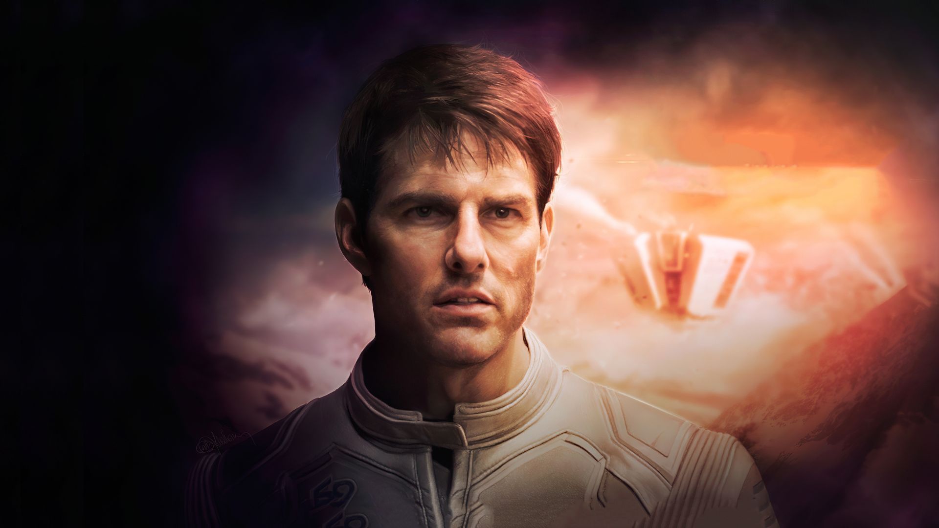 Desktop wallpaper tom cruise, oblivion, movie, art, HD image, picture, background, 5f25da