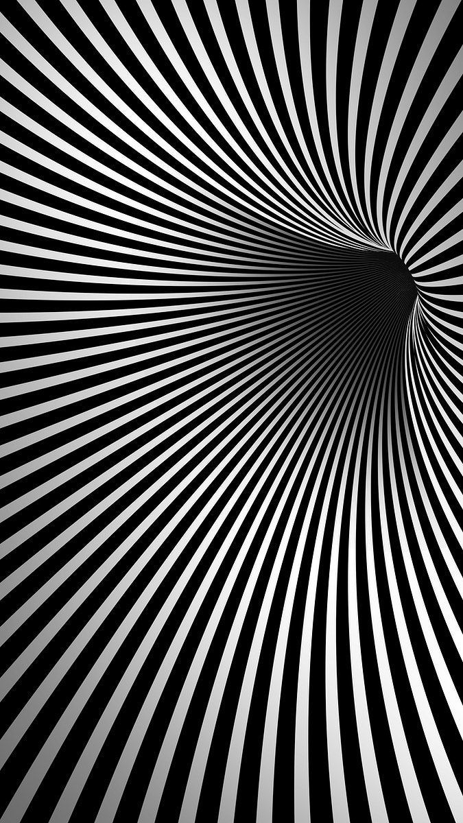 3D Monotone mystery vortex design element. free image / Aew. Design elements vector, Optical illusion wallpaper, Optical illusions drawing