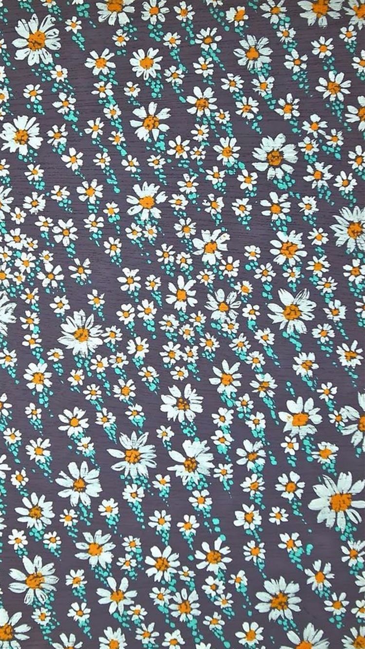 Summer Flowers Pattern iPhone 8 Wallpaper Free Download