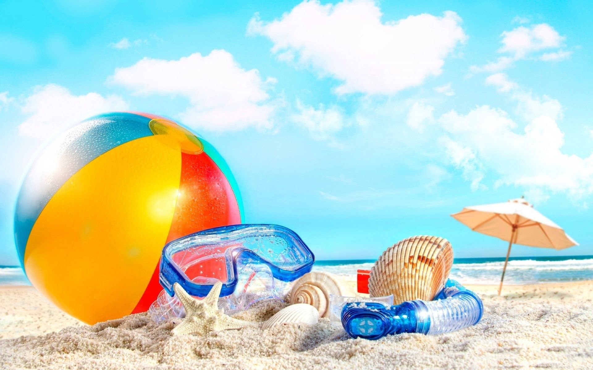 HD Summertime Beach Holiday Desktop Wallpaper Full Size. Desktop Background