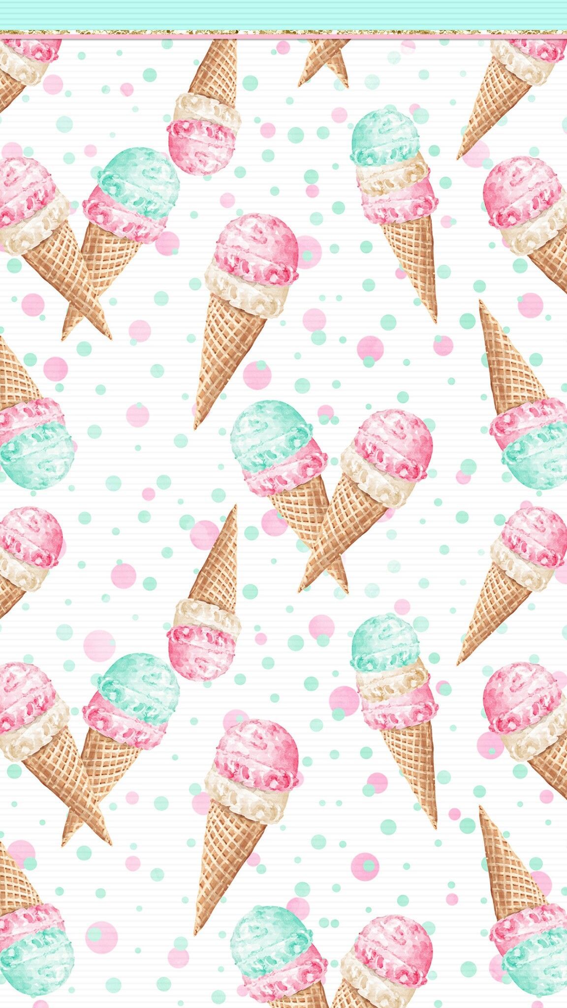 Cute Ice Cream Wallpaper For iPhone