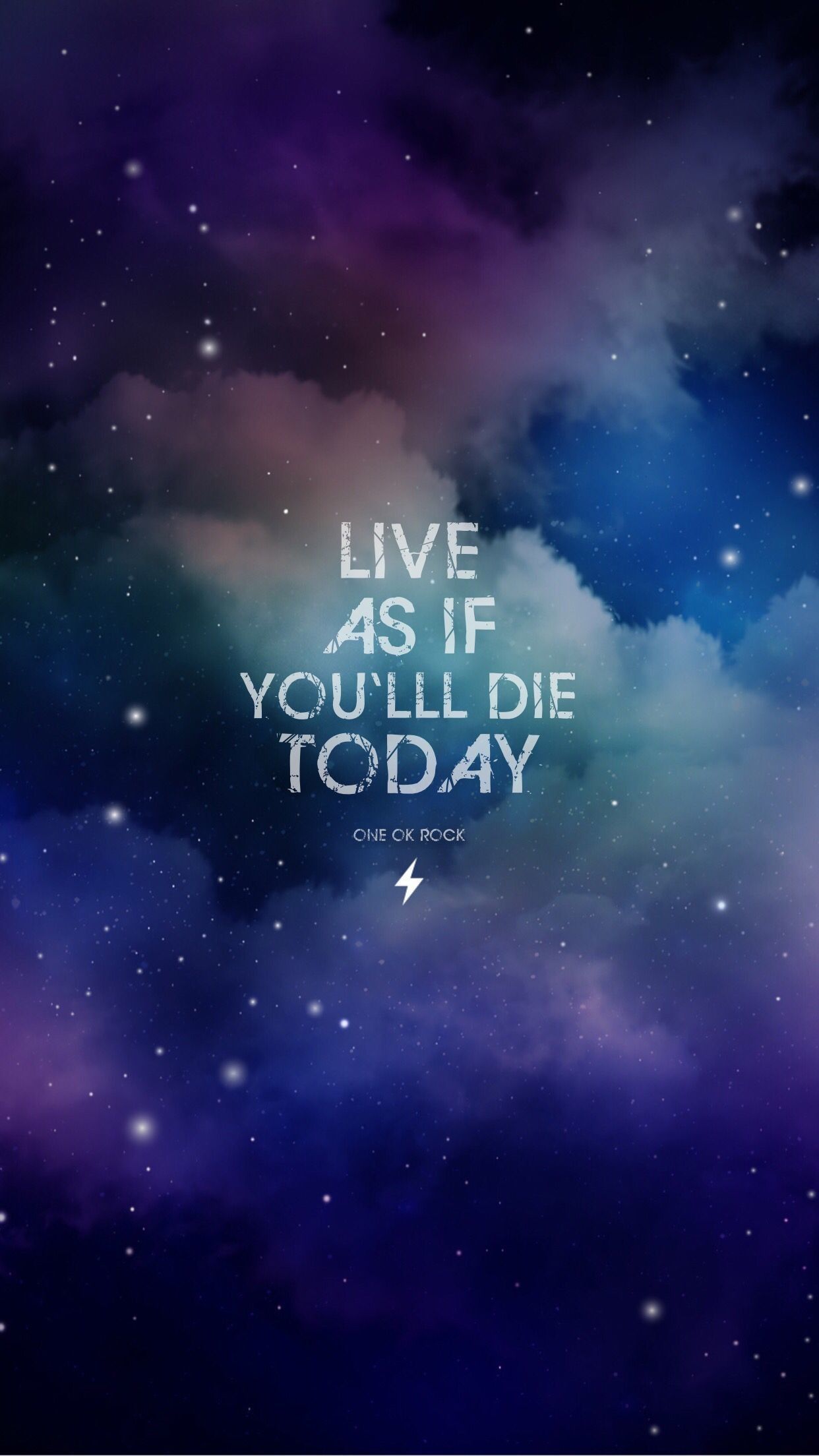 colorful galaxy wallpaper with quotes