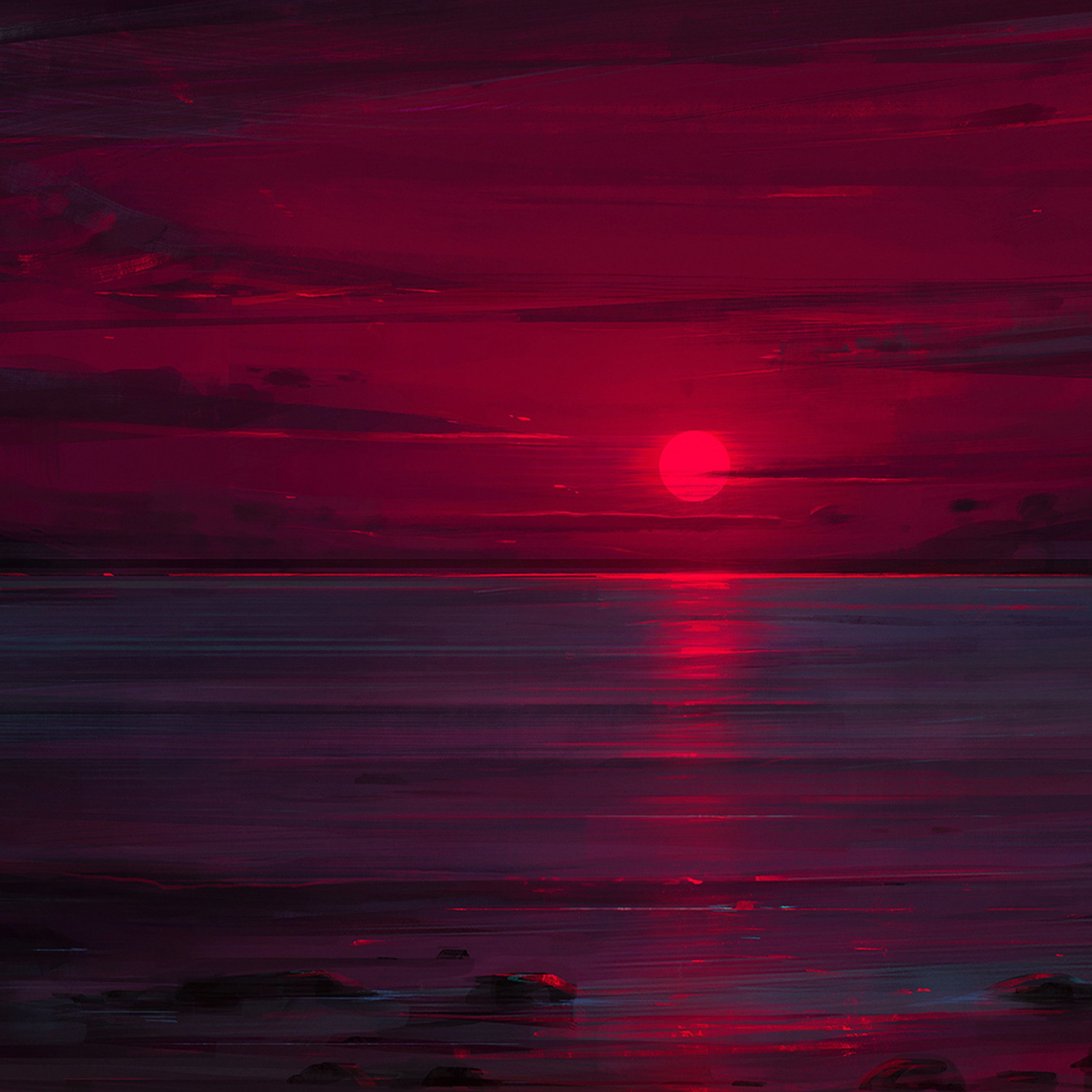 Neon Ocean Wallpaper