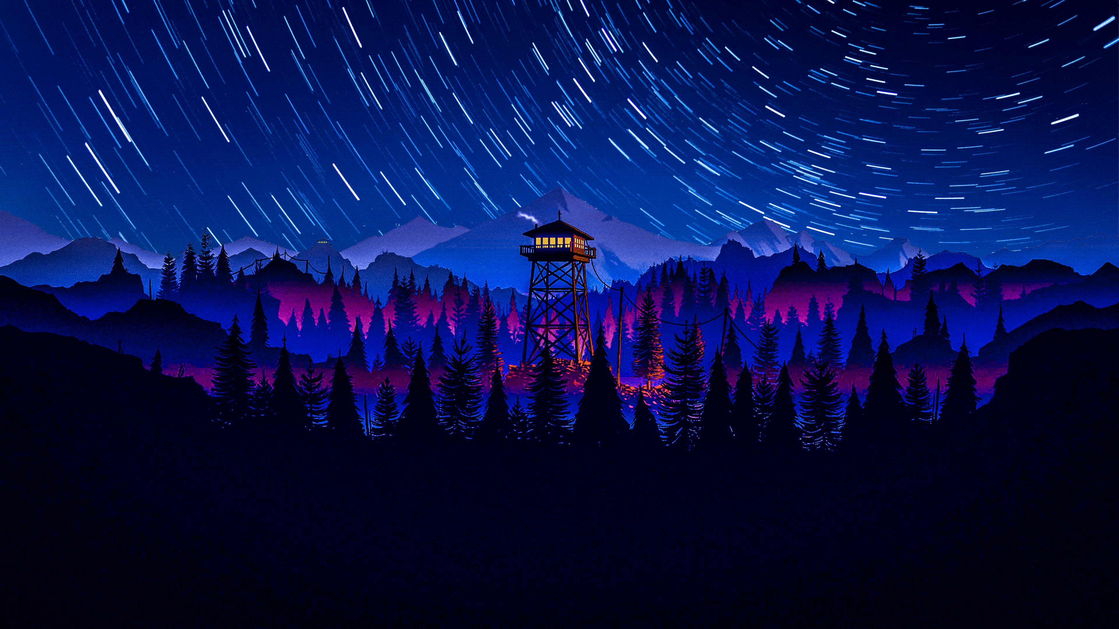 Firewatch Wallpaper (Different Times of Day) : r/iWallpaper