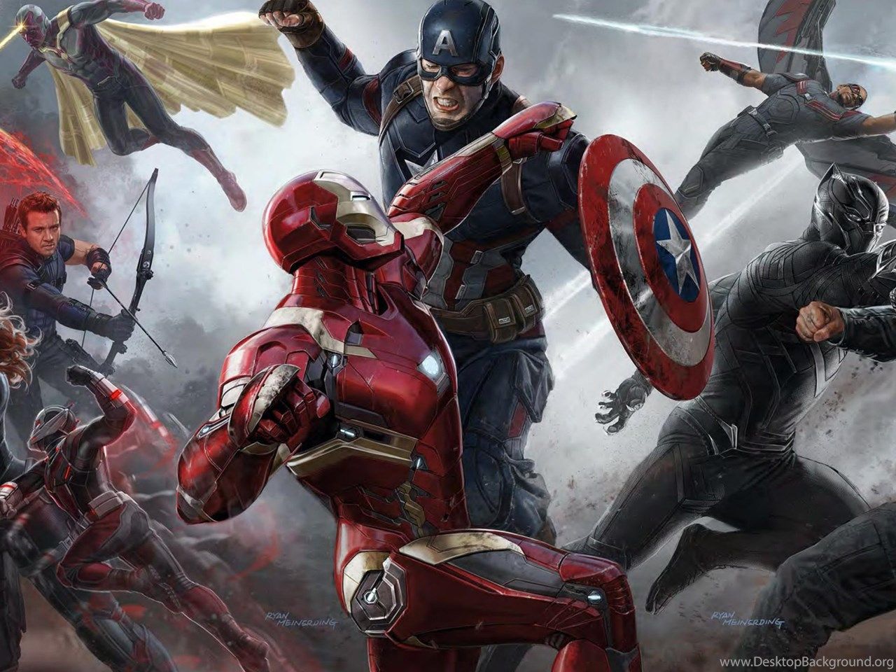 Movie Wallpaper: Captain America Civil War Desktop Background. Desktop Background