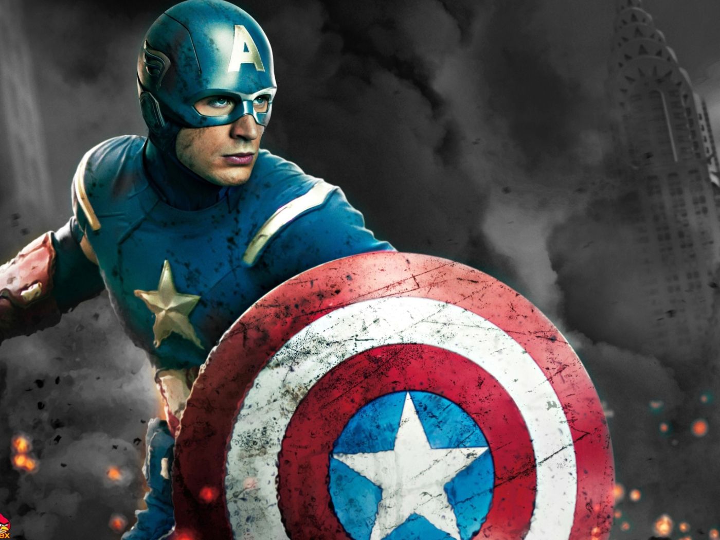 Captain America Avengers 2012 Wallpaper for Fullscreen Deskx1050