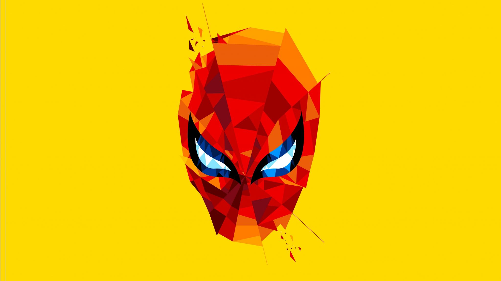 Download 2048x1152 Wallpaper Spidey, Spider Man, Mask, Artwork, Dual Wide, Widescreen, 2048x1152 HD Image, Background, 10426