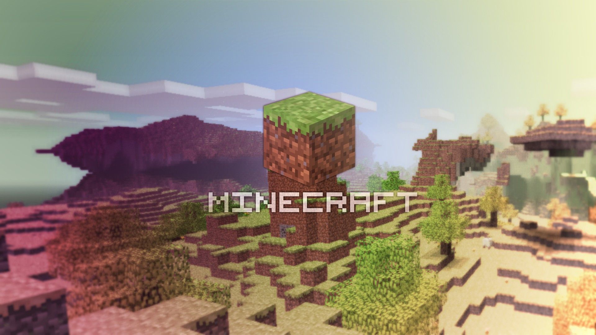 Minecraft, landscape, wallpaper