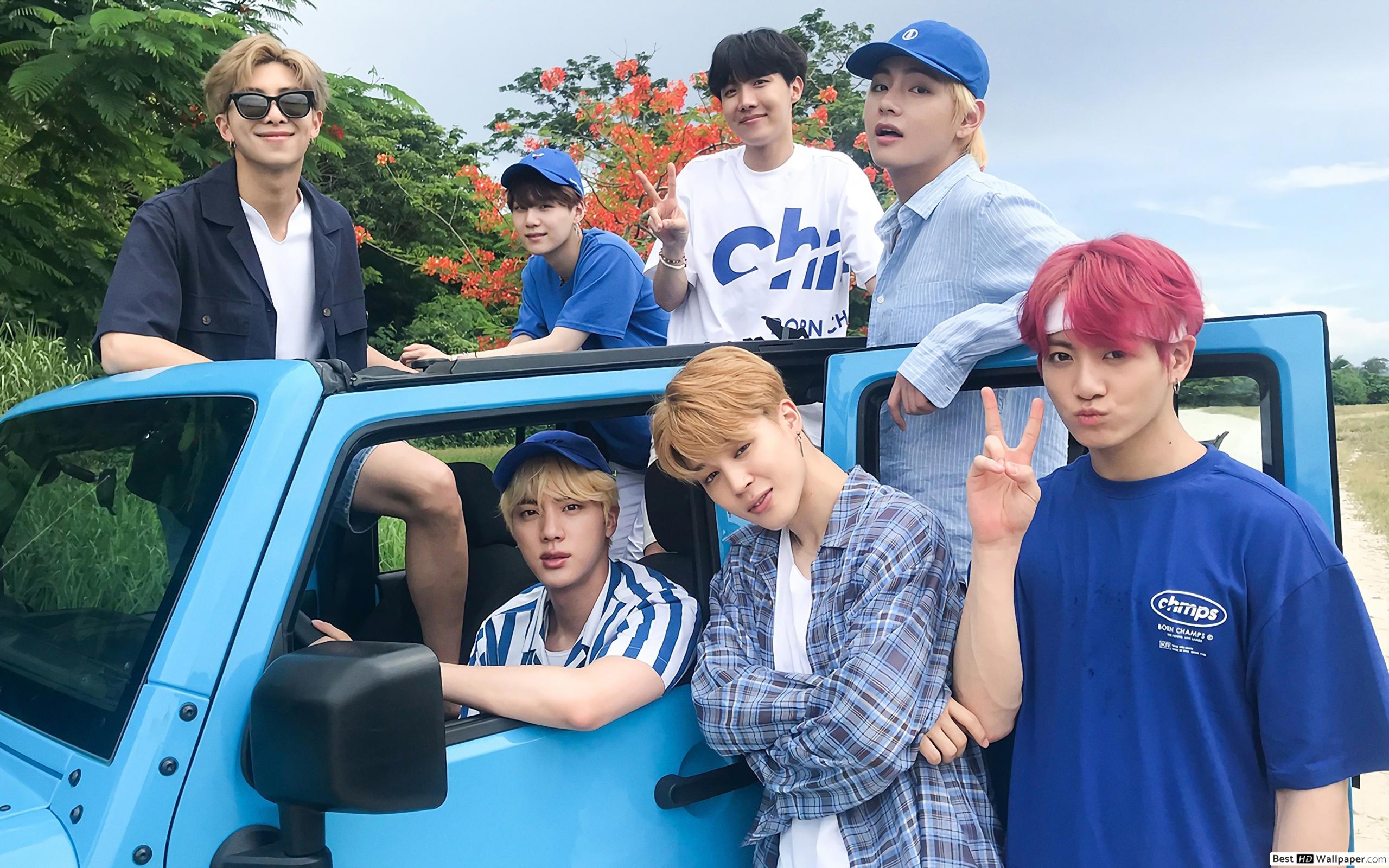 K Pop Band 'BTS' (Bangtan Boys) Members HD Wallpaper Download