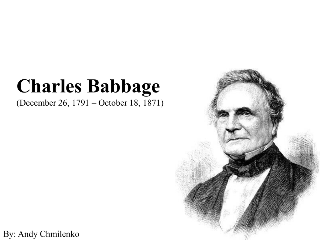 young charles babbage