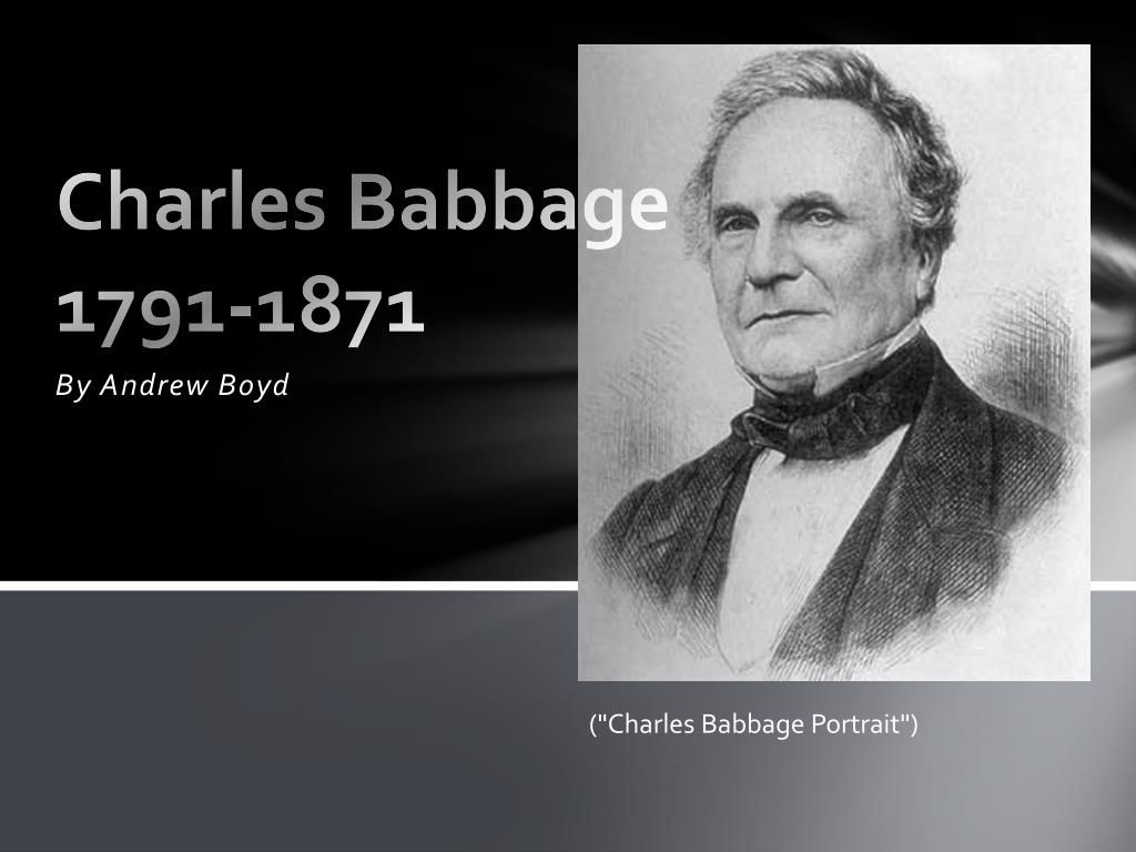 PPT Babbage 1791 1871 PowerPoint Presentation, Free Download