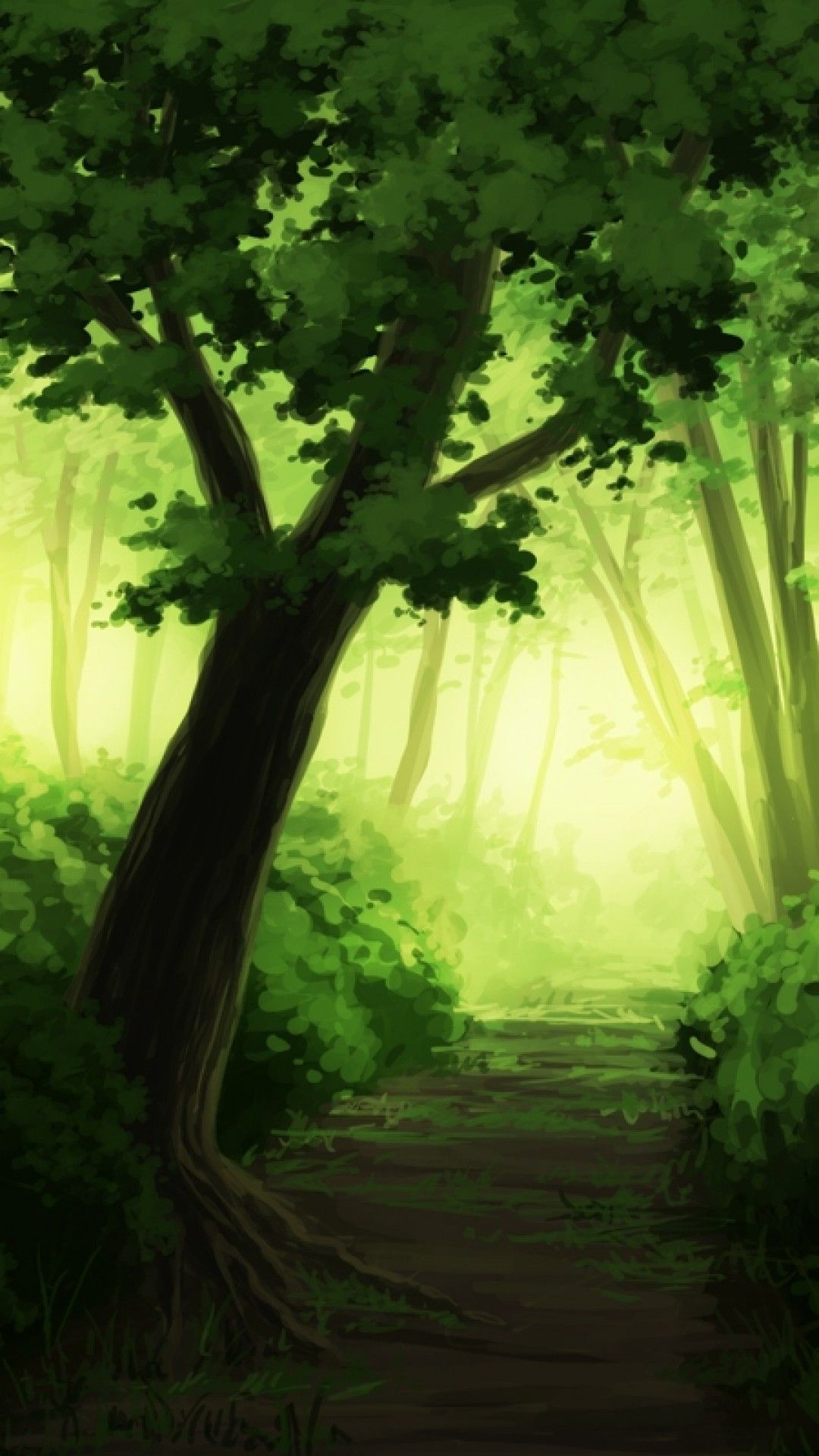 Anime Forest iPhone Wallpaper Free Anime Forest iPhone Background