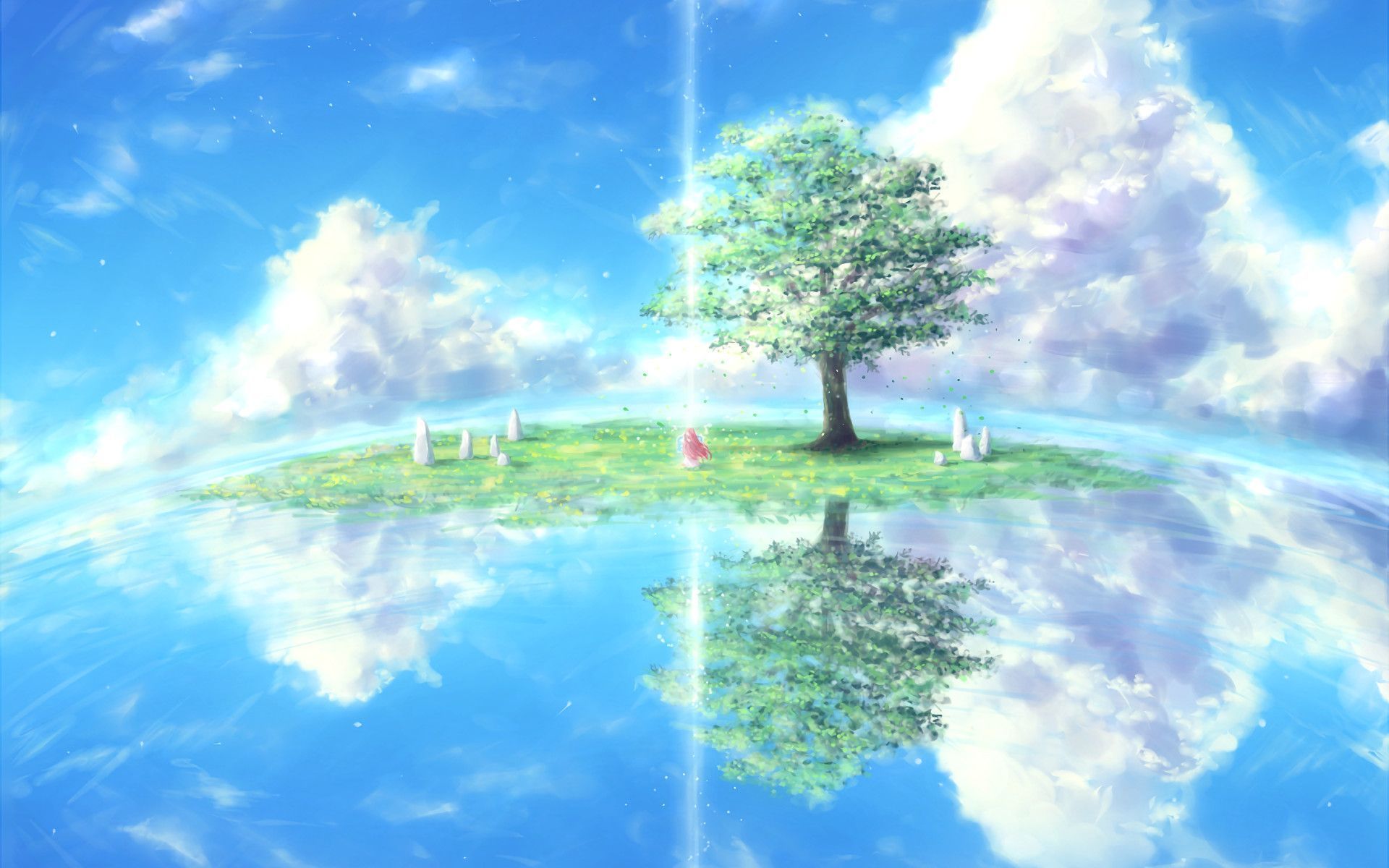 Anime Nature Wallpaper Free Anime Nature Background