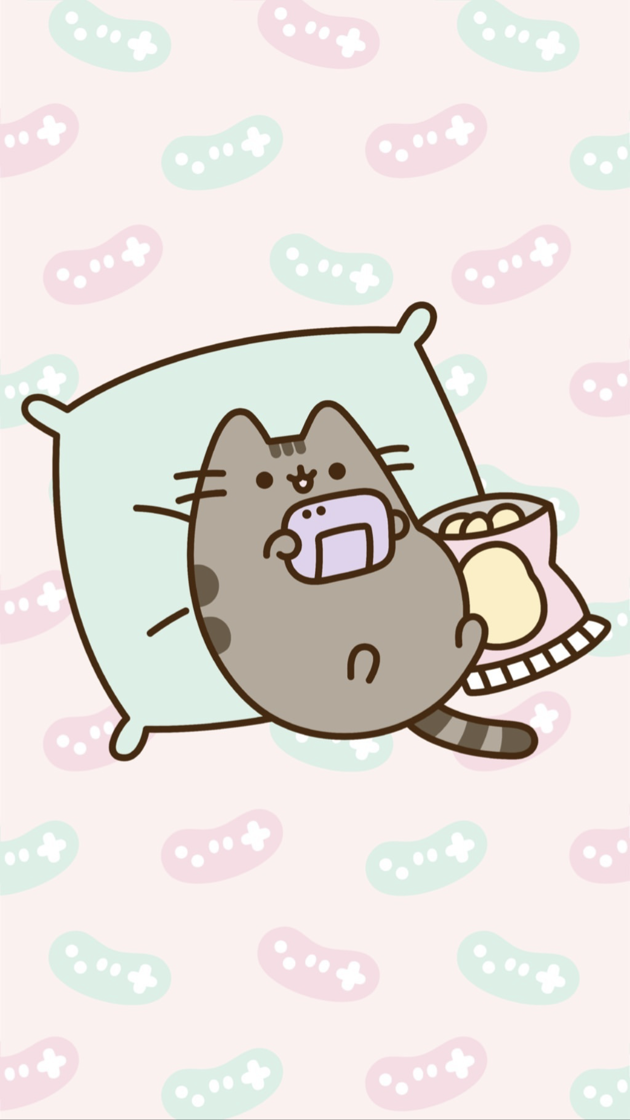 pusheen the cat iphone wallpaper background pusheen gamer kitty. Pusheen cute, Pusheen cat, Kawaii wallpaper