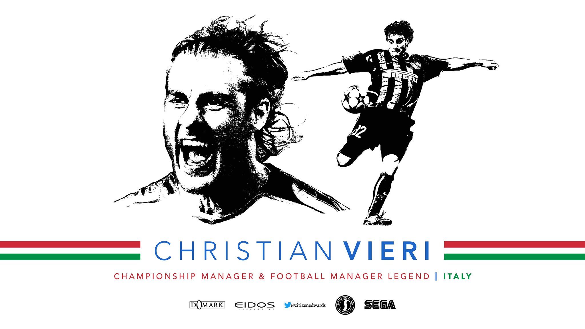 Ian Edwards goals, what a career! #Torino #Juventus #Atletico #Lazio #InterMilan #ACMilan #Italy & more! CHRISTIAN VIERI is #legend 4⃣2⃣ in Championship Manager / Football Manager #Legends wallpaper series 2. #Free to