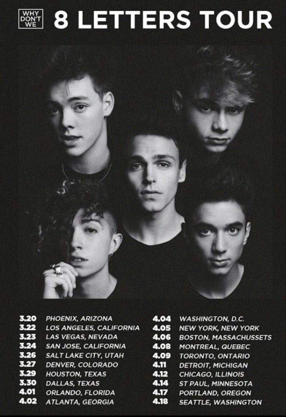 letters tour. Tours, Europe tours, Why dont we boys