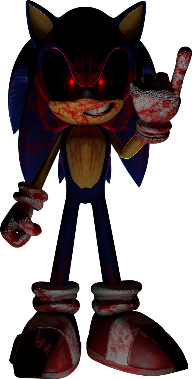 First render of my little brother: Sonic.exe. Sonic art, Sonic fan art, Tails doll
