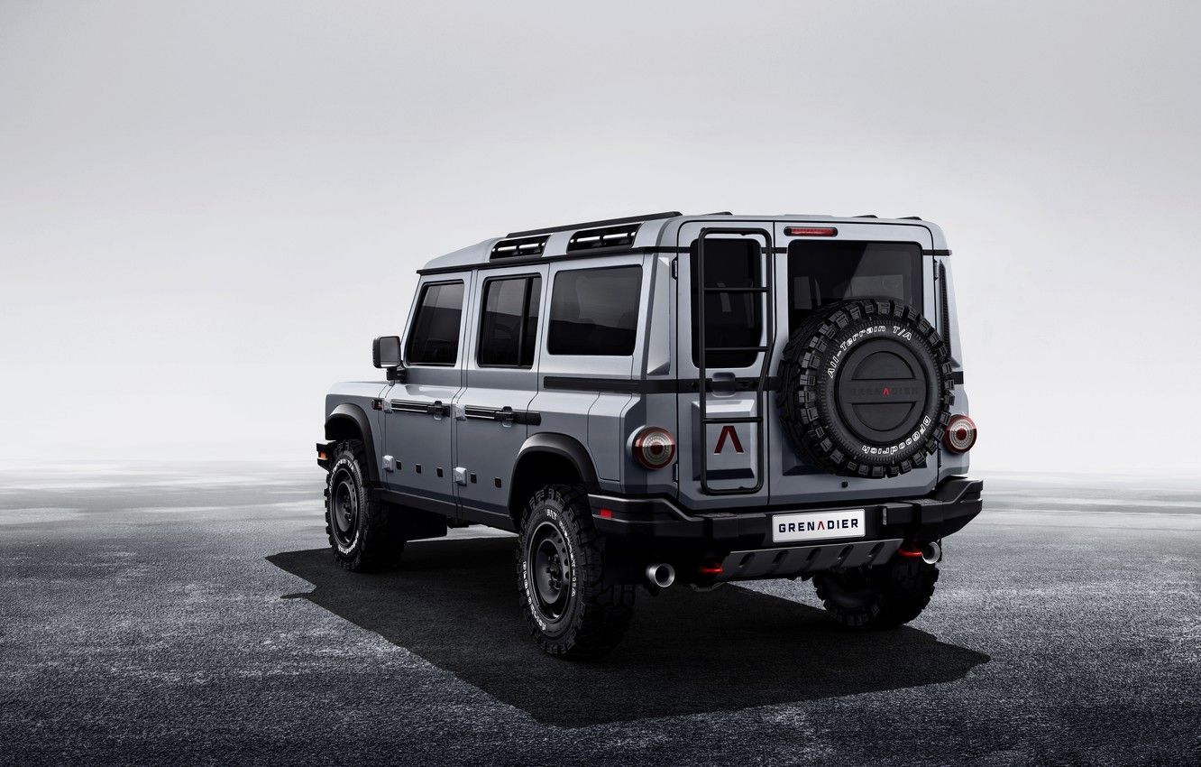 Wallpaper grey, background, SUV, back, prototype, Grenadier, Ineos image for desktop, section другие марки