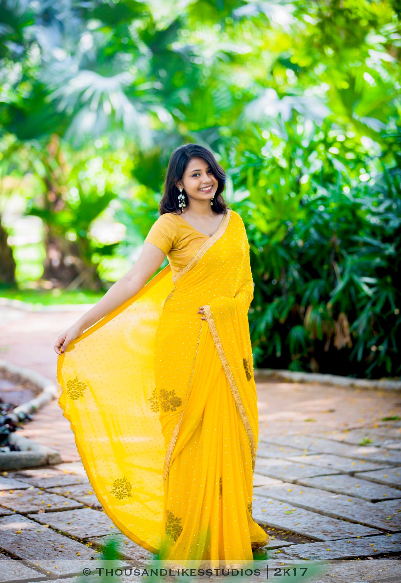 Monica Chinnakotla Hot Photo In Saree