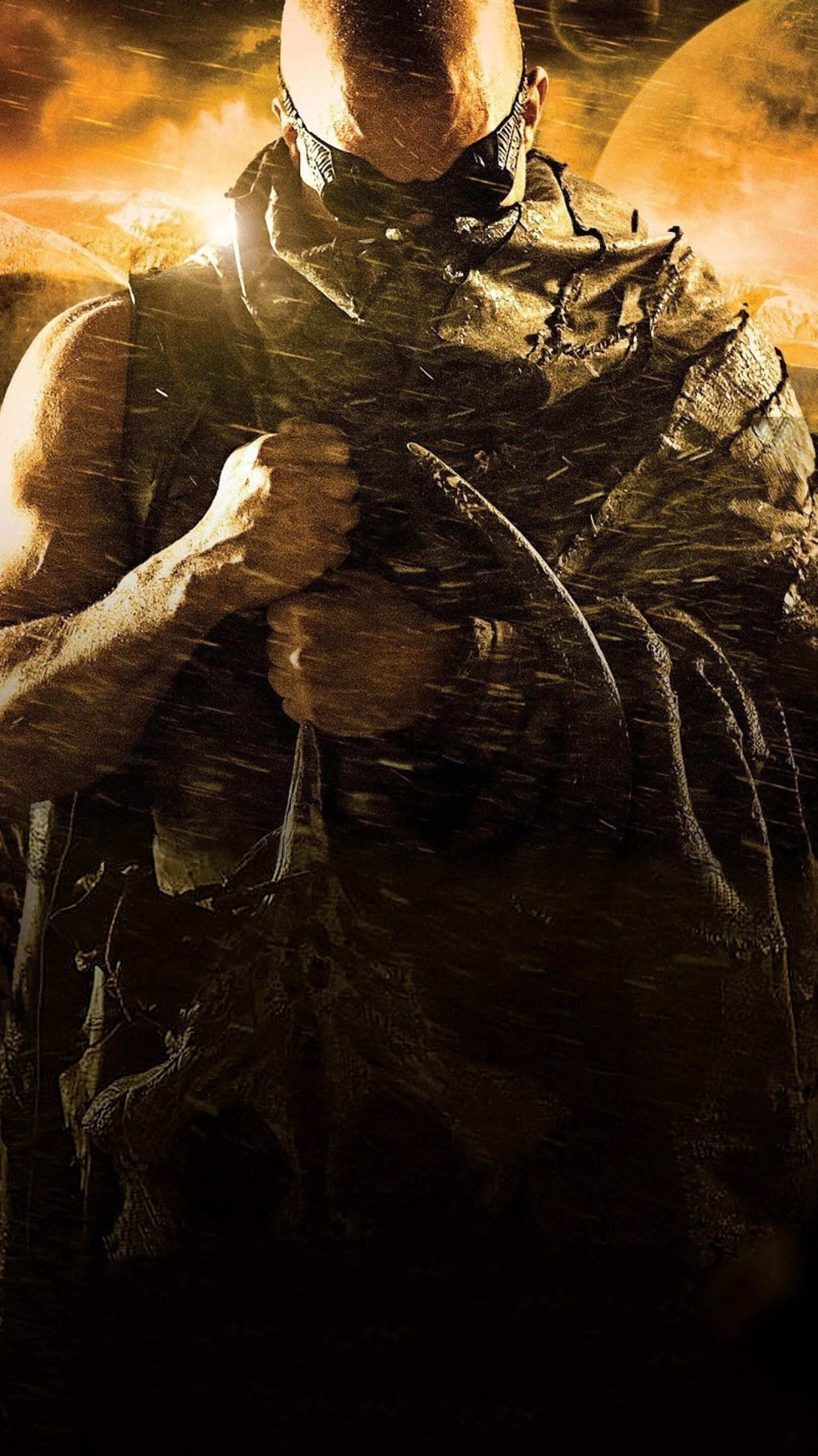 Riddick (2013) Phone Wallpaper. Moviemania. Movie posters, Action movie poster, Cute girl wallpaper