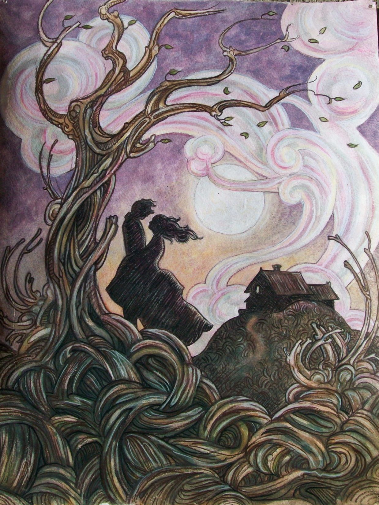 Wuthering Heights by Emily Bronte. Art, Art drawings, Poster art