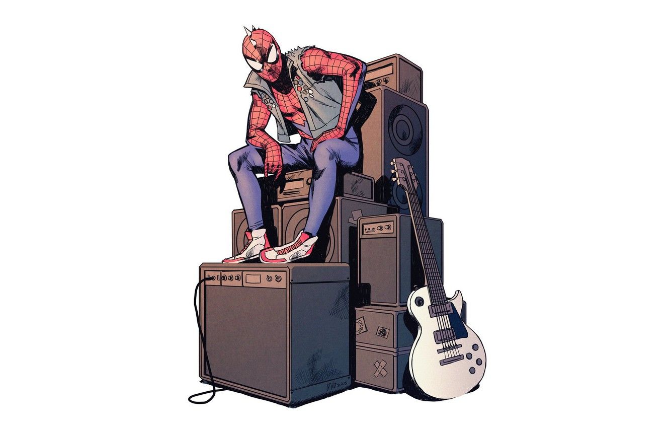 Wallpaper Comic, Spider Man, Marvel Comics, Spider Man, Spider Punk Image For Desktop, Section фантастика