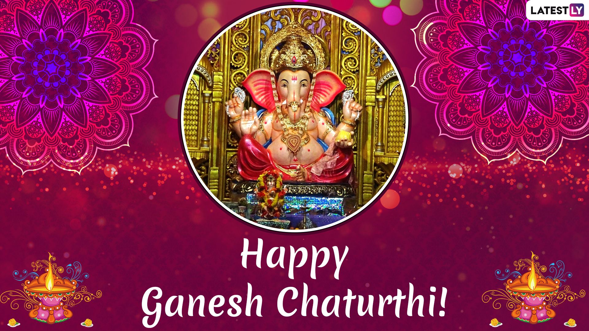 Happy Ganesh Chaturthi 2020 Image & HD Wallpaper for Free Download: WhatsApp Stickers, GIFs, Ganpati Bappa Morya Greetings, SMS, Status, Quotes & DPs to Send During Ganeshotsav