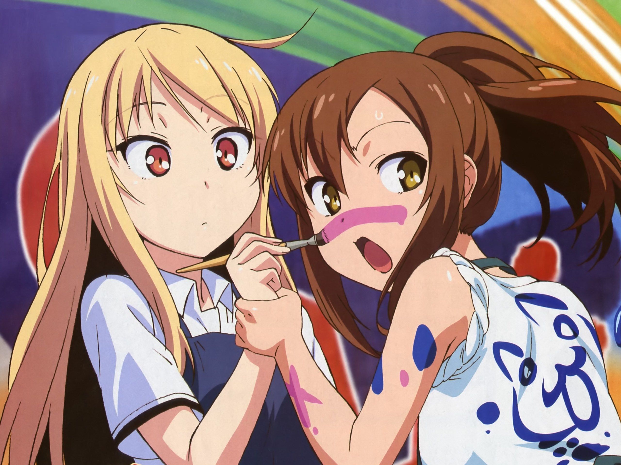 Shiina Mashiro and Nanami Aoyama from the anime series Sakurasou no Pet na Kanojo. Sakurasou no pet, Shiina mashiro, Pet girl of sakurasou mashiro