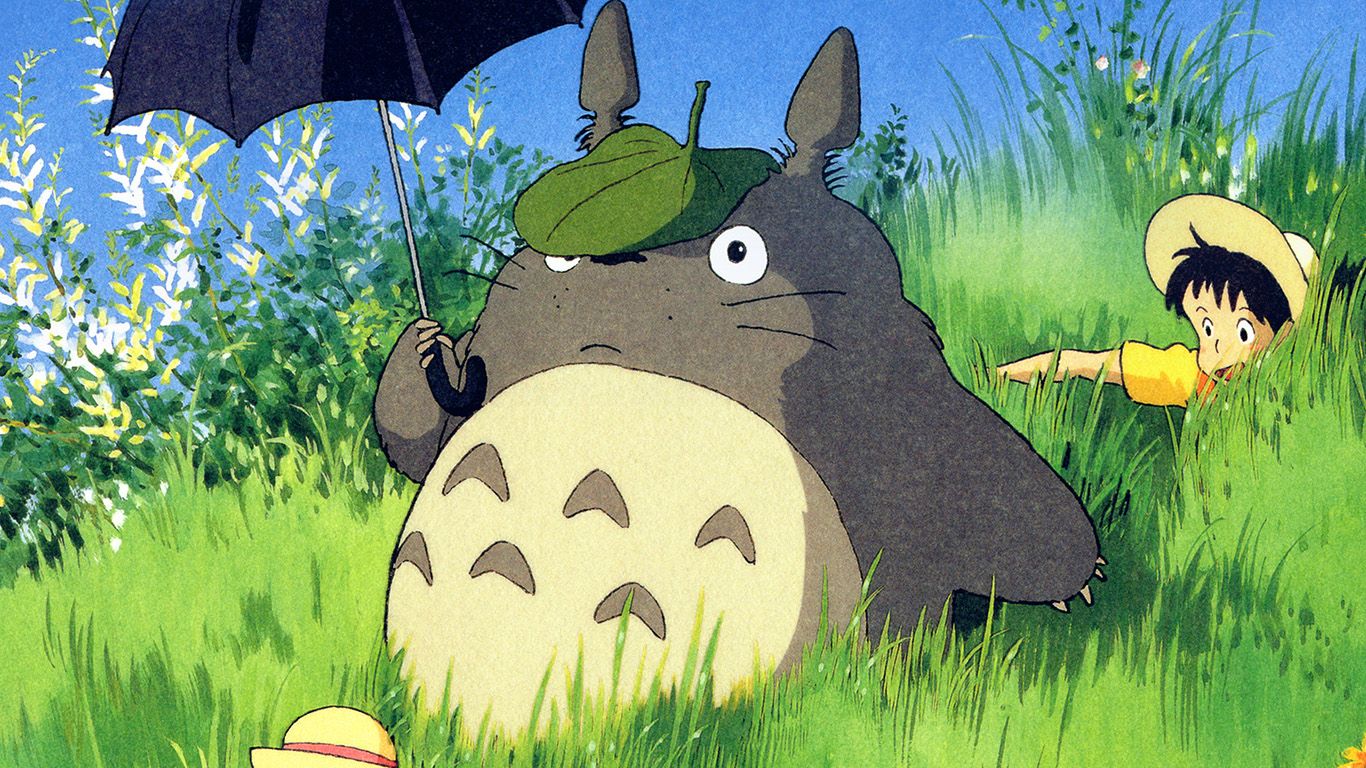 Totoro Art Cute Anime Illustration Wallpaper