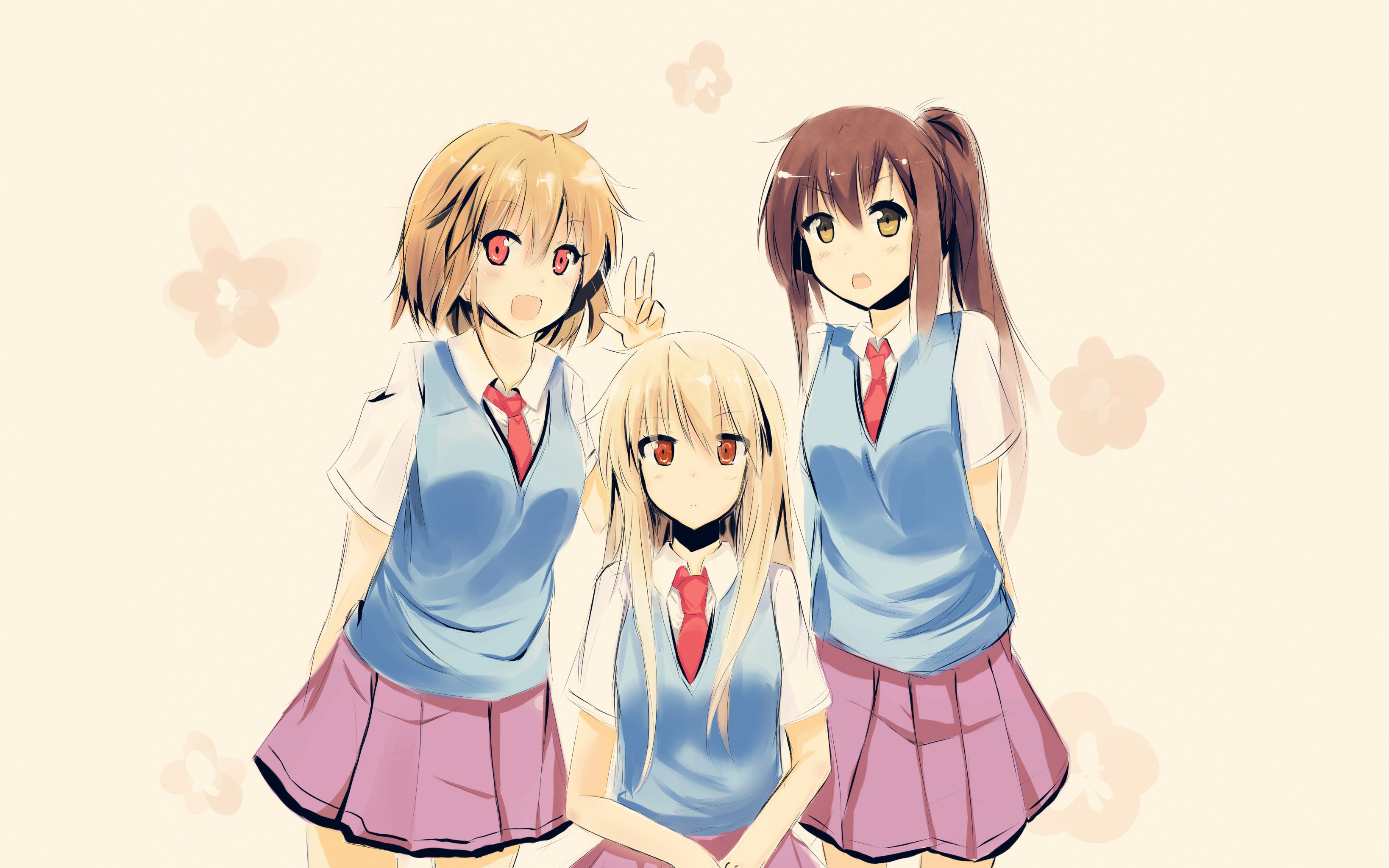 Mashiro Shiina Misaki Kamiigusa Nanami Aoyama Wallpaper:3277x2048