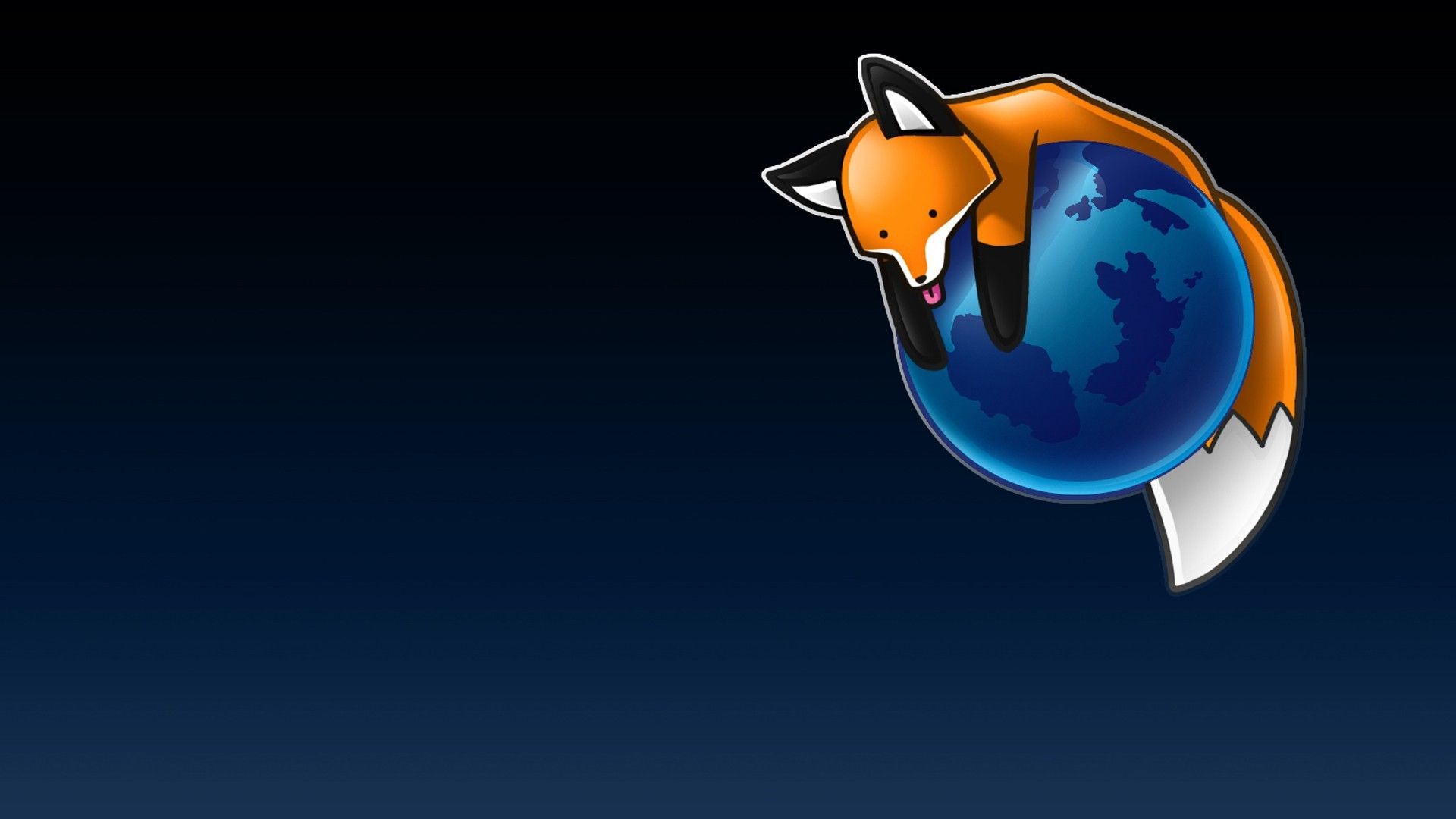 Wallpaper, illustration, simple background, planet, Earth, logo, cartoon, Mozilla Firefox, stupid fox, screenshot, computer wallpaper 1920x1080
