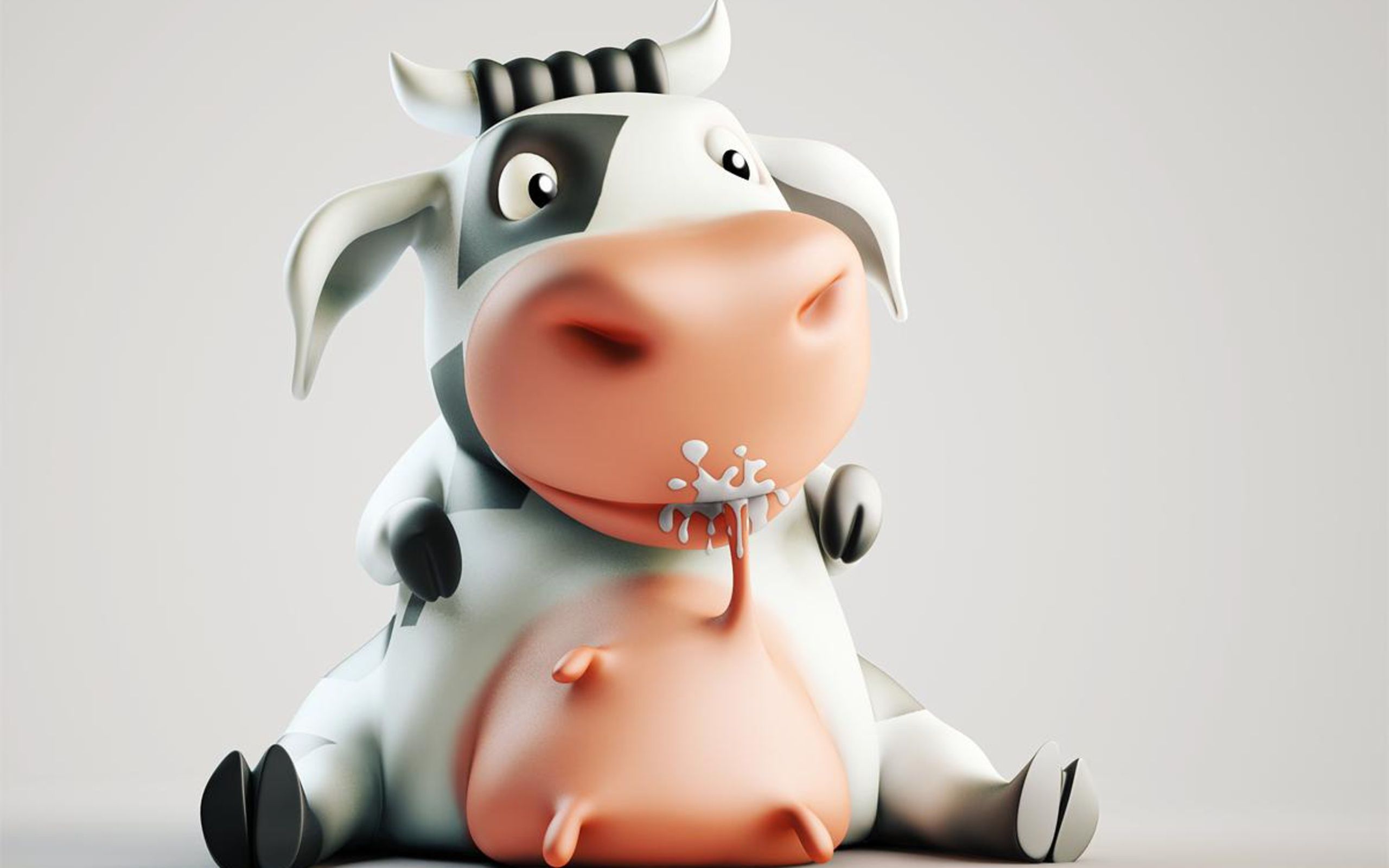 Cute Cow Wallpaper 2560x Cow 3D