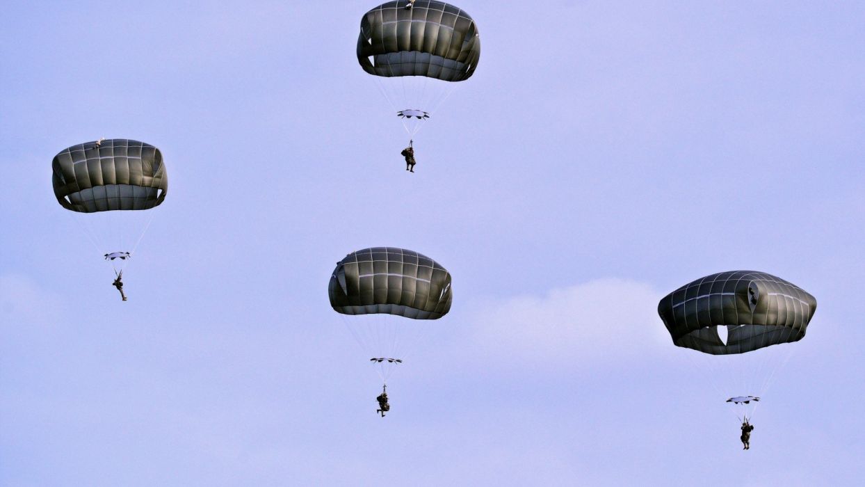 Military army paratrooper wallpaperx1080