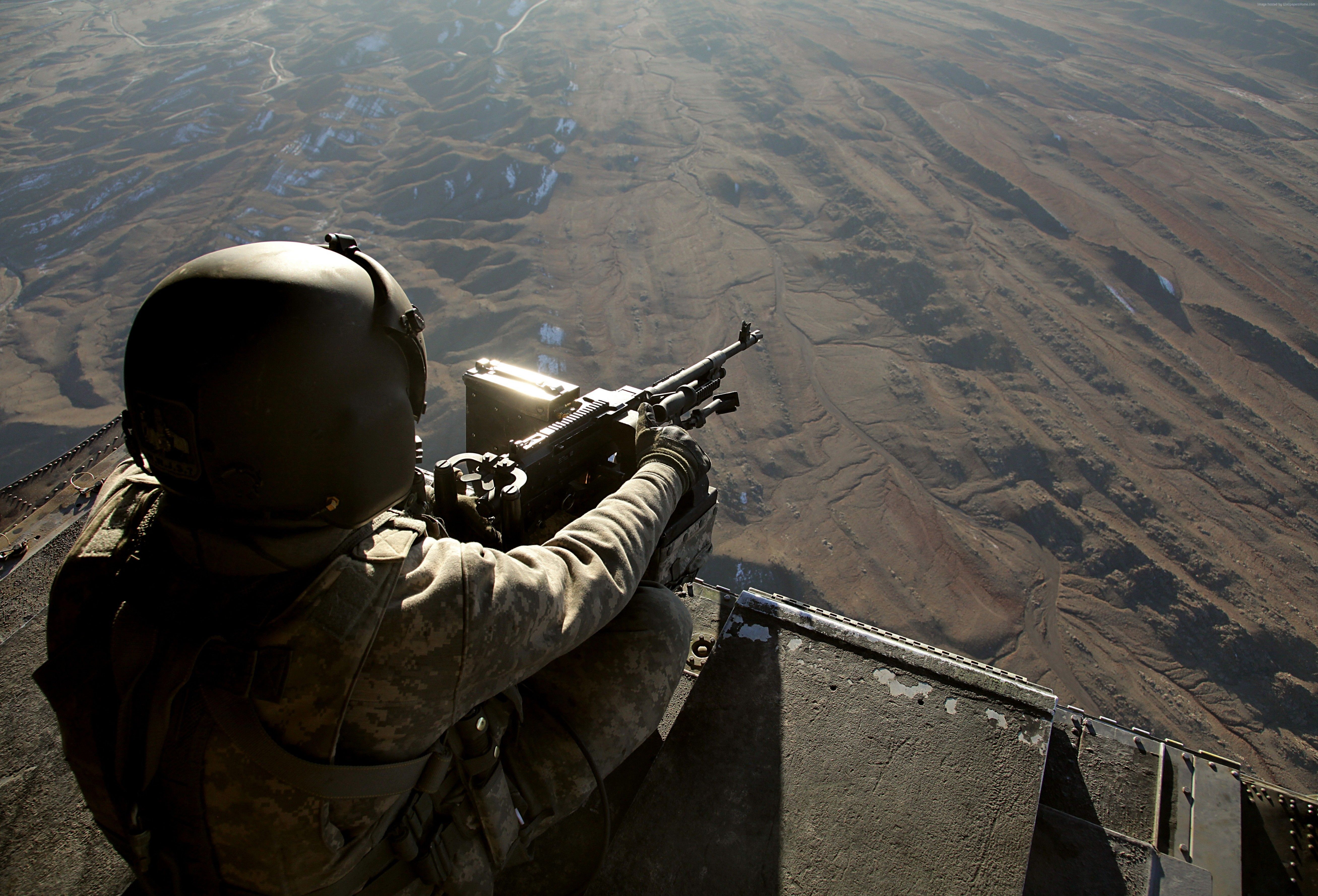 #CH- #Chinook, #soldier, #gunner, #machine gun, #U.S. Army. Mocah HD Wallpaper