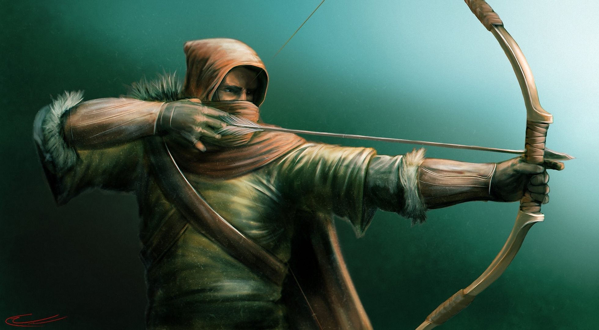 archer, Men, Warrior, Green, Arrow, Hood, Headgear, Movies, Fantasy, Weapon Wallpaper HD / Desktop and Mobile Background