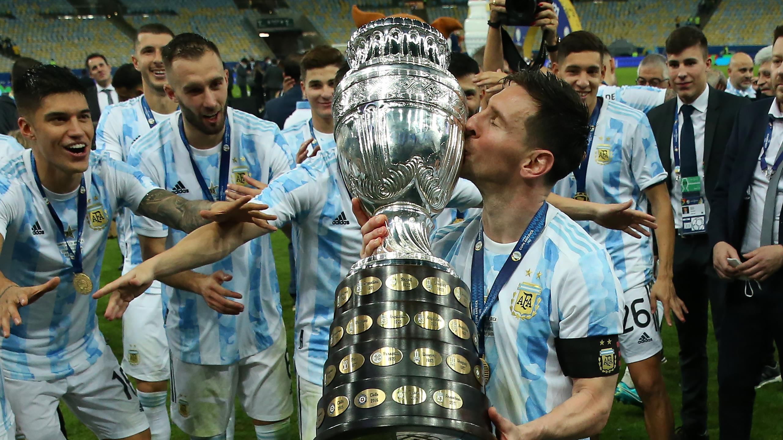 Lionel Messi wins Copa America: Argentina star ecstatic after winning his first major international trophy