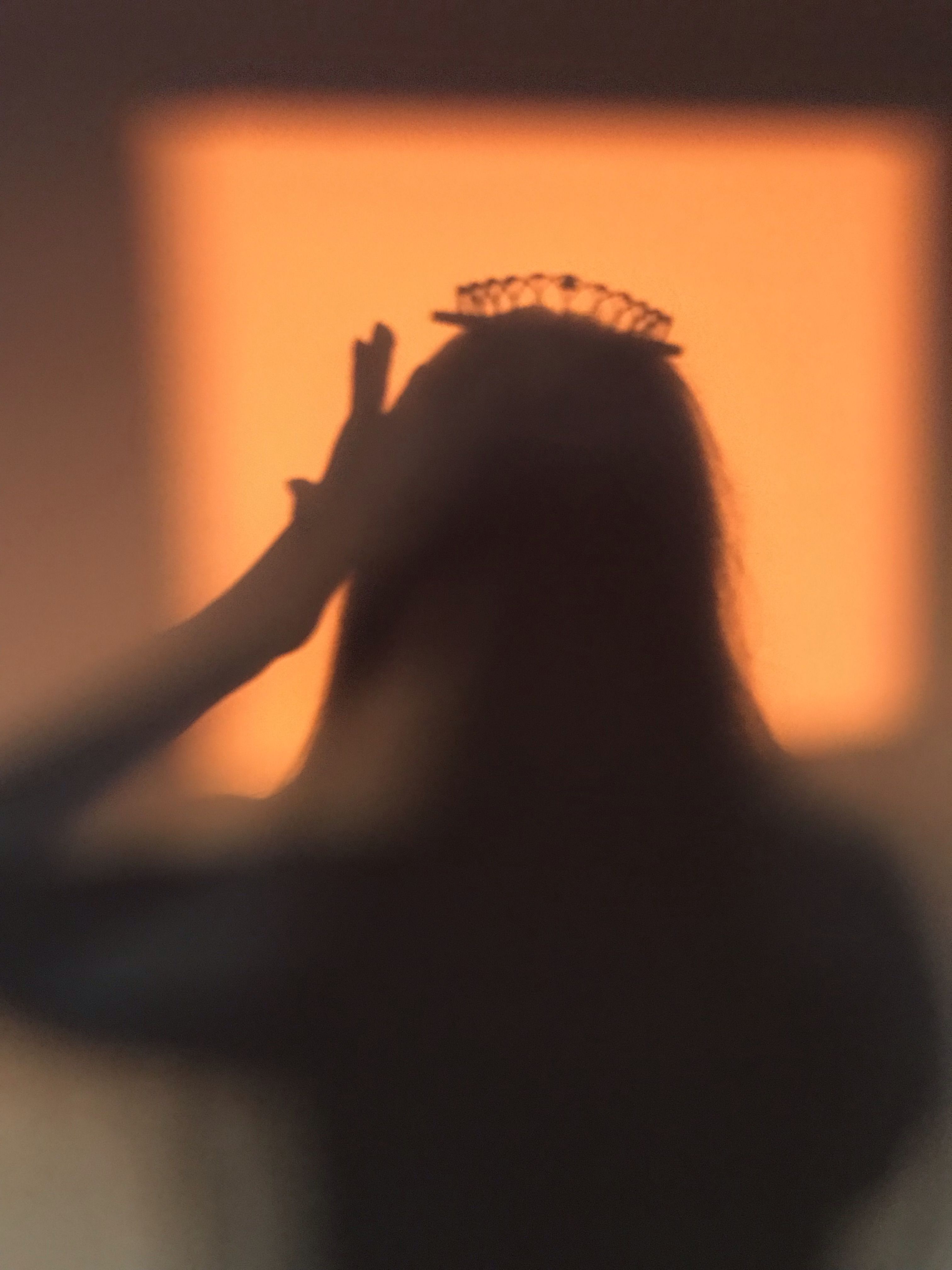 Shadow of woman with crown on head · Free