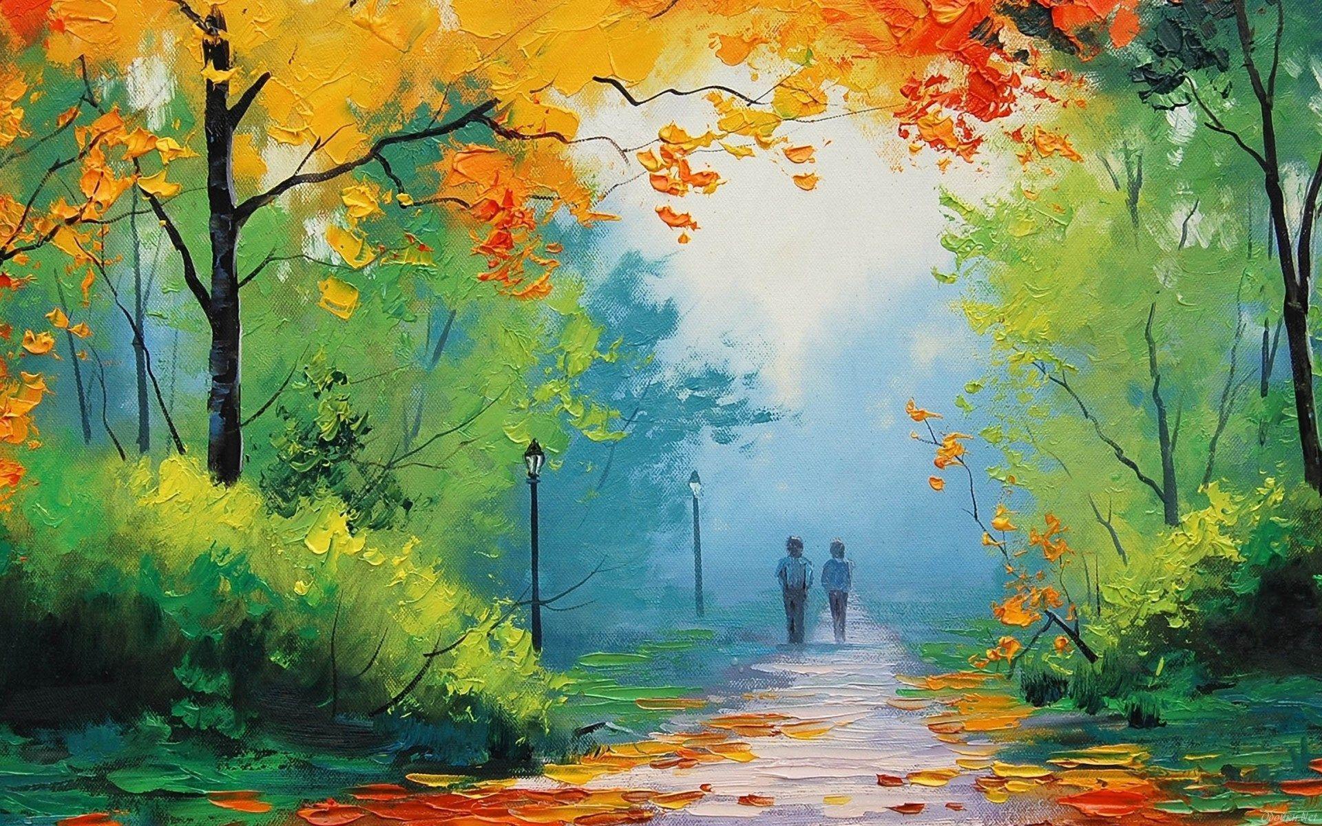 Canvas Painting Wallpaper