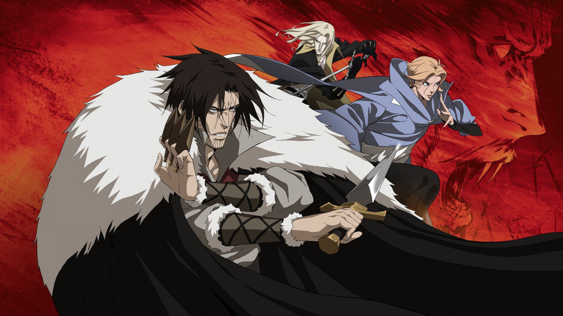 Trevor Belmont Alucard Sypha Belnades HD Castlevania Wallpaper