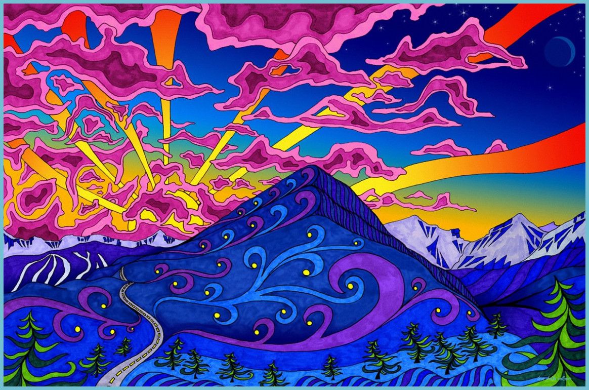 Psychedelic And Trippy Background For Your Desktop Desktop Wallpaper