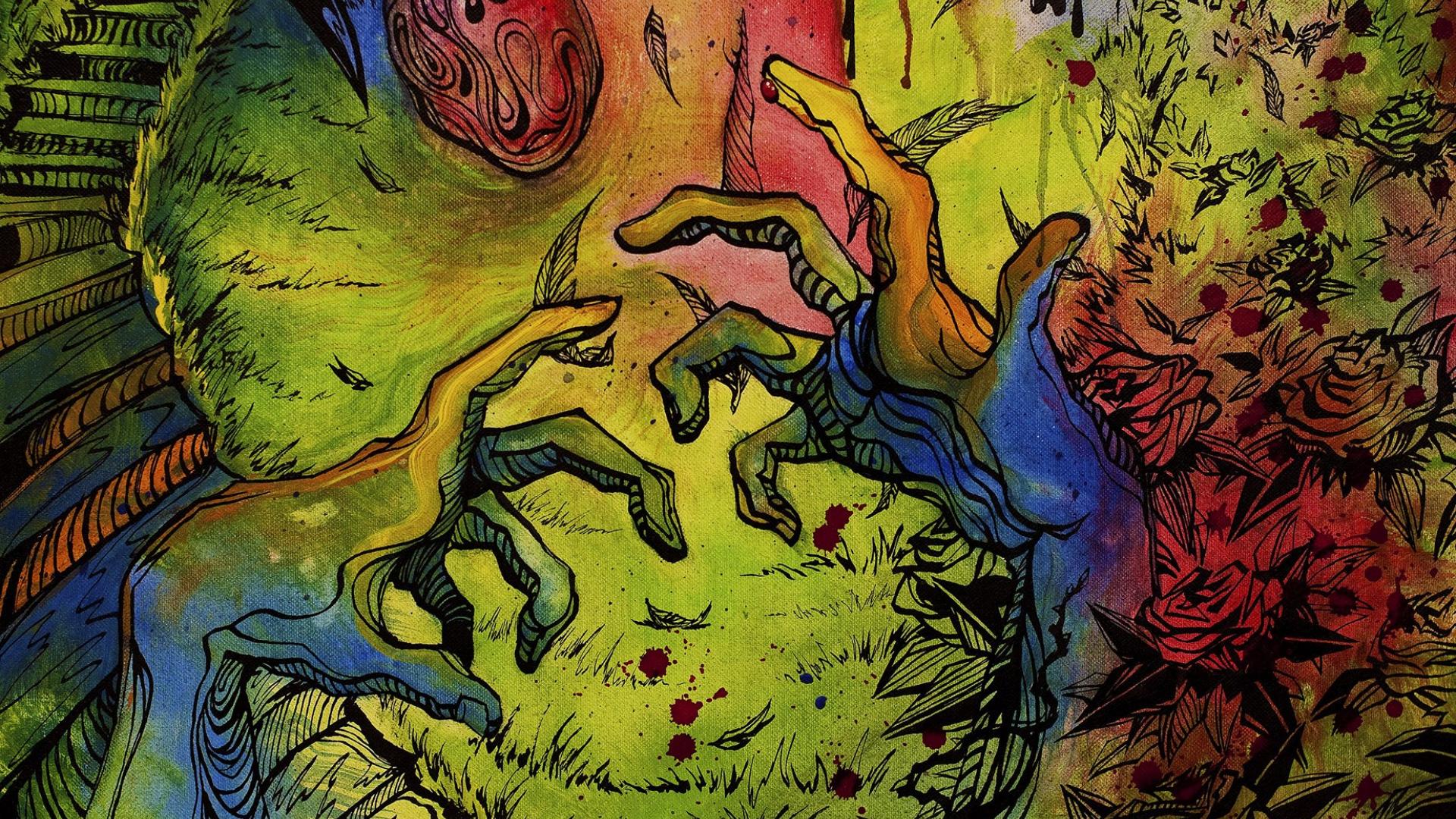 Trippy Hands Desktop Wallpaper 50033 1920x1080px