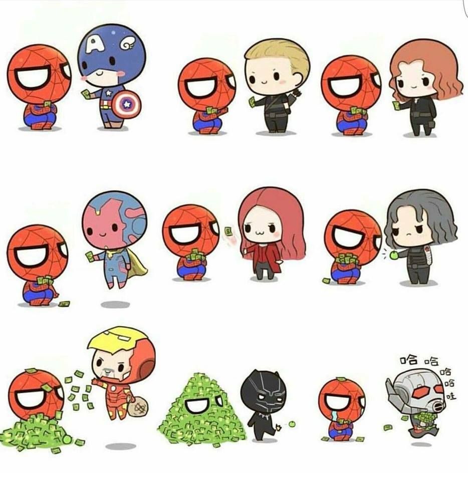 Marvel Kawaii Characters Wallpapers - Wallpaper Cave