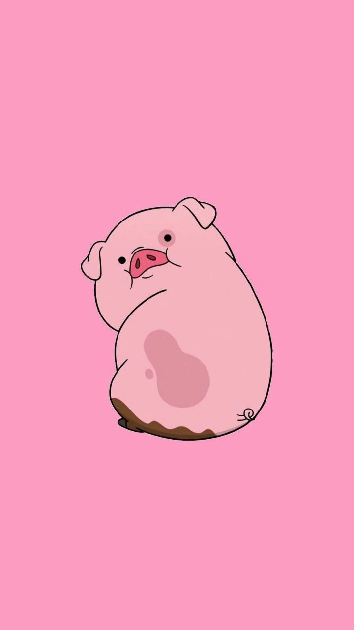 Wallpaper Kawaii Cute Piglet